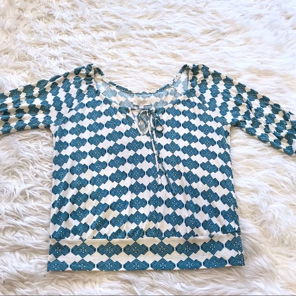 Joie Love Untold Blouse in Blue / Cream - Picture 1 of 6